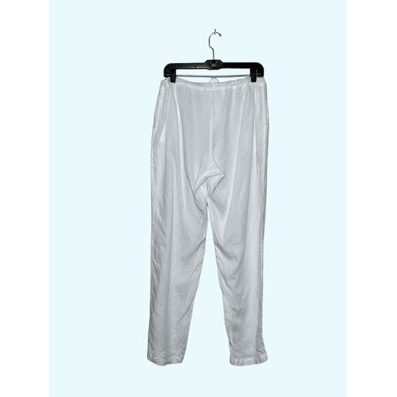 Gorsuch white linen pull on pants size XL - Picture 2 of 6